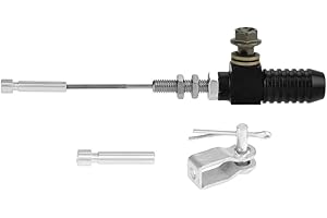 KIMISS frizione idraulica moto + Pompa freno frizione, M10x1,25mm Pompa freno universale per pompa frizione idraulica per cilindro maestro(Nero)