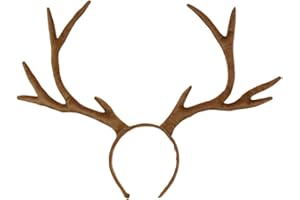 Loveprint Serre-tête Noël Bois de Renne Accessoire Déguisement Noel Enfant Fille Adulte