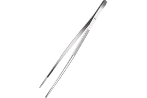 OPULA 𝗚𝗹𝗼𝗿𝘆𝗼𝗿® Pinze Cucina Acciaio Professionale 15-40cm, Pinza Chef di Alta Precisione Multiuso, Pasta, Barbecue, Bistecca, Hamburger, Barista, Decorazione, Estrazione, Sicurezza Alimentare, 40cm