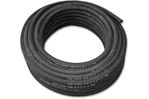 MGF Tubo per carburante, 3,2 mm, 10 m, per benzina, diesel, con rivestimento in tessuto, acqua, benzina, gas, olio