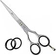 3Pro Surgical Haircutting Scissors Sharp Scissors Barber Scissors Hairdressing Scissors Haircut Scissors for Men, Women Scissors for Hair Cutting, Styling, Trimming & Dressing (Silver, 6 Inch)