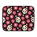 Price comparison product image ASKSWF Laptop Sleeve Case Protective Bag Floral Skull Printed Ultrabook Briefcase Sleeve Bags Cover For 15 Inch Macbook Pro/Notebook/Acer/Asus/Lenovo Dell/Women/Men