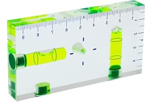 umei Nivel transparente T-Type Multi-funcional Burbuja de dos vías con escala magnética Tamaño 95x51x13mm