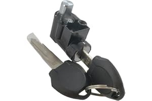 HOHOVYVY Serrure de boîtier de batterie de vélo électrique Polly avec allumage on/off clé 19 mm en alliage d'aluminium