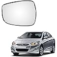 MACZO - orvm Left (Passenger) Side Rear View Mirror Glass for Hyundai Verna Fluidic 2011-2017 Model
