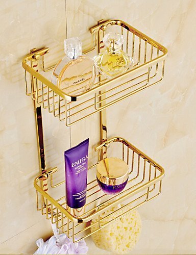 BL 0.5 Duschkorb / Badezimmer Gadget , Modern Ti-PVD Wandmontage , golden