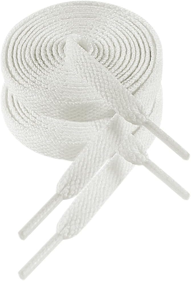 VSUDO Lacets Chaussures Plats pour Baskets, Lacets Plats pour Sneakers - Économiques, 8mm de Large, 29 Couleurs 14 Longueurs au Choix