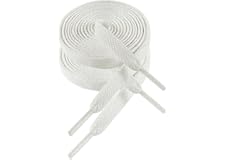 VSUDO Flat Shoe Laces for Sneakers, Flat Shoe Laces for Sneakers - Economical, 8 mm Wide, 29 Colours 14 Lengths to Choose From