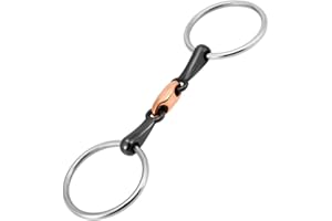 TOOLOFLIFE Snaffle Bit O Ring Cavallo Bocca Comfort Equestre Steeliness Acciaio