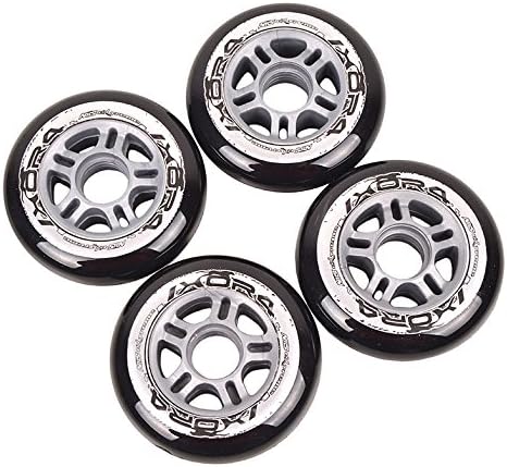 Nils Extreme Castors and wheels Inline Skates Inline 4 Piece for 82 A PU 90x24 Black
