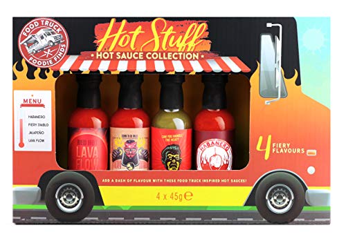 Modern Gourmet Foods, Collezione Salse Piccanti in Chiosco Ambulante, Set di 4 Sapori Unici