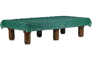 grandeemporio Biliardo Coperta Impermeabile in plastica per Tavolo Biliardo Pool, Fino a 9 Piedi, Colore Verde, Misure cm.300x200