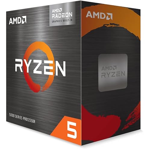 AMD Ryzen 5 5600G Desktop Processor with 6-core/12-thread, 19MB Cache, up to 4.4 GHz max Boost and Radeon Graphics