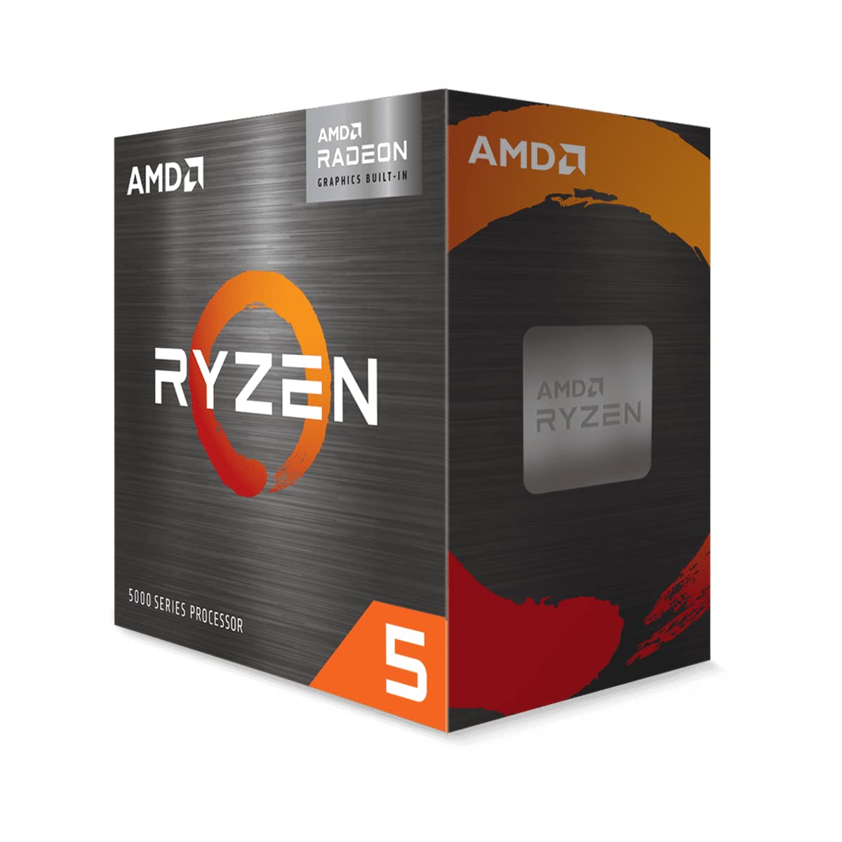 AMD Ryzen 5 5600G Desktop Processor with 6-core/12-thread, 19MB Cache, up to 4.4 GHz max Boost and Radeon Graphics