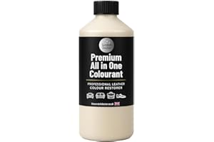 THE SCRATCH DOCTOR Scratch Doctor All in One Leather Colourant Self Seal Leather Dye Repair Paint for Furniture, Sofas, Car Seats (Light Cream, 250ml)