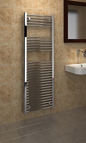 Kudox 5060069427038 Premium Flat Towel Rail - Chrome