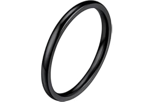 PROSTEEL El Anillo para hombre y mujer personalizable de acero inoxidable/chapado en oro, anillo de alianza simple de 2 mm/4 mm/6 mm/8 mm, talla 47/49/52/54/57/59/62/64/67/69