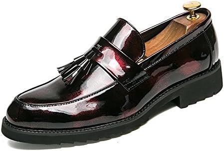 XIAOQI Autumn Casual Shoes Korean Personality Nightclub Trend Shoes Stylists Pedal (Color : Red, Size : 41)