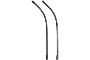 PATIKIL 16" Schwanenhals, 2 Stück 1/4"-20 Weibliches zu Männliches Gewinde Metall Universal Schlauch Flexibler Arm Schwanenhalsrohr Verlängerungshalter für Action-Kamera, Schwarz