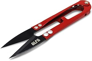 Alfa tijeras cortahilos rojo de acero para costura y manualidades