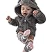 Produktbild JUSTSELL Langarmshirts Mäntel für Baby Herbst Winter, Jungs Mädchen Plüsch Hoodie Outwear Reißverschluss Kapuzen -Mantel Warm HoodieJacke Niedlich Hoodie Mäntel