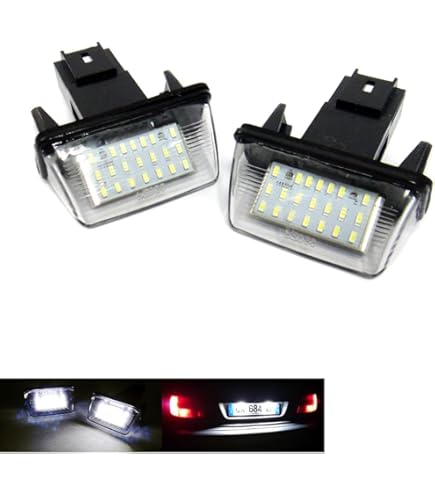SHLPDFM 2 Stück LED Kennzeichenbeleuchtung für Peugeot 206 207 306 307 SHLPDFM 2 Stück LED Kennzeichenbeleuchtung für Peugeot 206 207 306 307