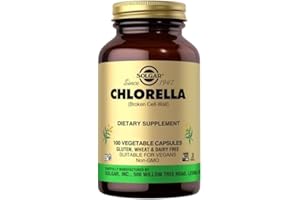 Solgar Chlorella 520 mg Vegetable Capsules - Pack of 100 - High Concentration of Chlorophyll - Helps Fight Cell Damage - Herbal Supplement - Kosher, Vegan and Gluten Free