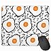 Produktbild Mouse Pad Food Fried Eggs Drawing Art Rectangle Rubber Mousepad 11.81 X 9.84 Inch Gaming Mouse Pad with Black Lock Edge