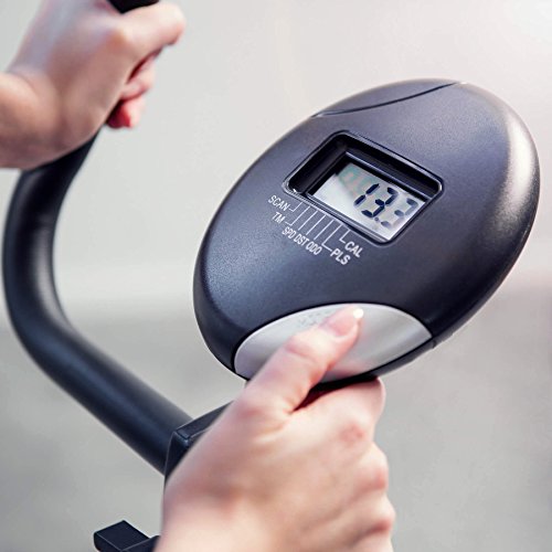 TecTake® Fitness Fahrrad Hometrainer mit Computer und Handpuls-Sensoren - 3