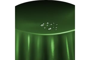 ‎DECOHOMETEXTIL HEIMTEXTILMANUFAKTUR Lacktischdecke Tischdecke Wachstuch Wachstischdecke Rund Oval Größe und Farbe wählbar Dunkelgrün Oval ca. 140 x 220 cm abwaschbare Gartentischdecke