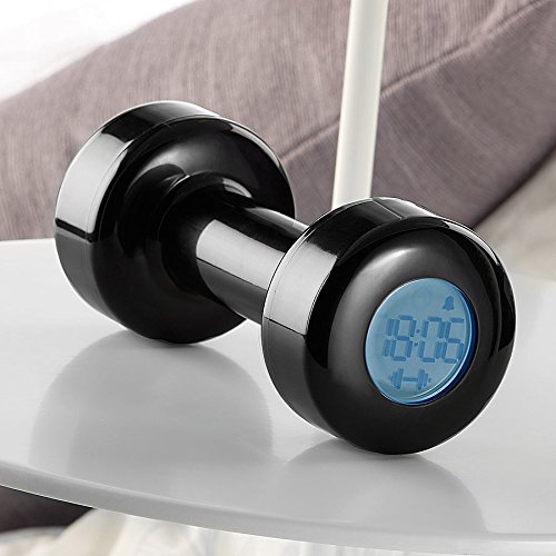 infactory Origineller Hantel-Wecker mit LCD-Display - 2