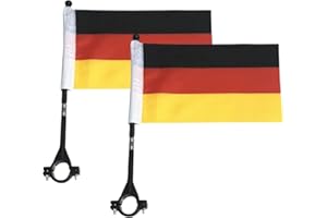 SIRSEON 2 Stück Deutschland Flagge Für Auto Autofahn Autofahnen A dler Autoflagge Deutschland Auto Autofahne Fahne Flagge Deutschland Fanartikel Für Fußball Deutschland Zur Kfz-Dekoration Sport-Fan-Set