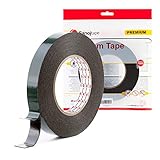 VON SANOJ TAPE SCHWEDEN: Superstark doppelseitiges Schaumstoffklebeband für Industrie- und Autoindustrie zur idealen Haftung von Zierleisten und Nummernschildern