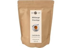 HOP CAFE HOP CAFÉ – Café Moulu pour Cafetière à Piston – Mélange Prestige 100 % Arabica – 250 g
