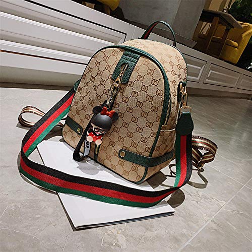 Preisvergleich Produktbild YZJLQML Damentasche DamenbekleidungEinfach vielseitig Bedruckte Canvas-Handtasche Umhängetasche Schultertasche Damenrucksack -grün