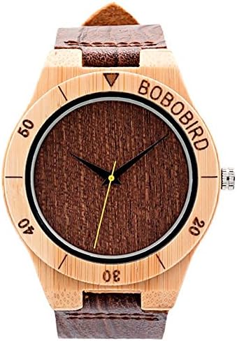 'Bird Mens Watch Wrist watch Brown leather