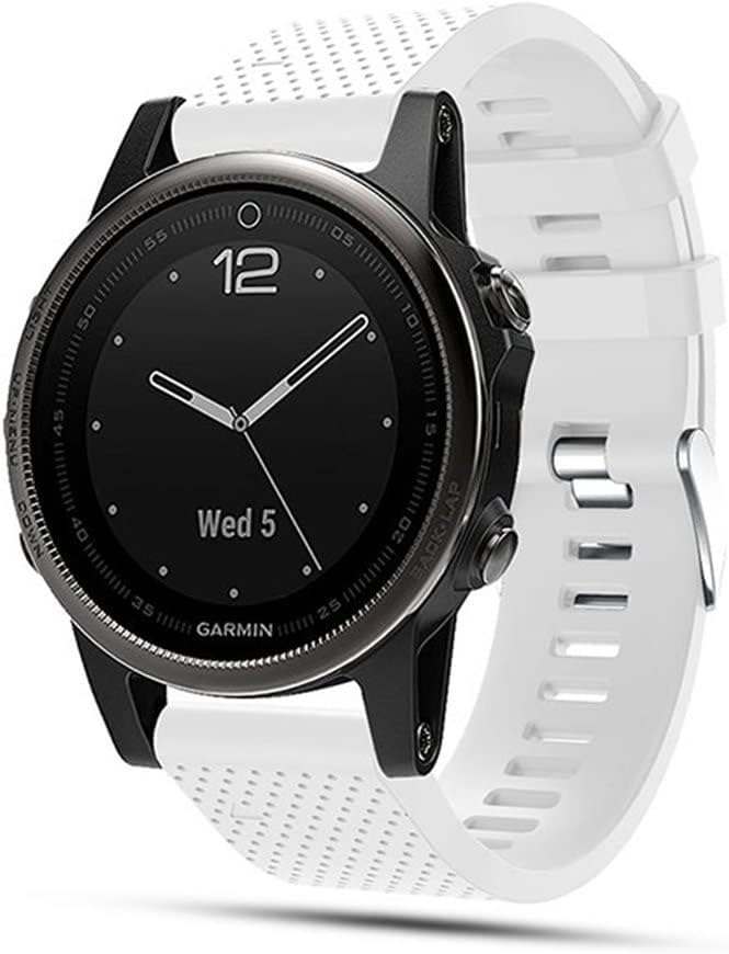 TOPsic Correa de Reloj para Garmin Fenix 5S, Banda de Reloj de Repuesto de Silicona Suave para Garmin Fenix 5S/Fenix 5S Plus/Fenix 6S/Fenix 6S Pro/Fenix 7S/Fenix 7S Solar/Fenix 7S Sapphire Solar