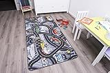 Disney Cars grau Kinderteppich Spielteppich - 1,40 x 2,00 -...