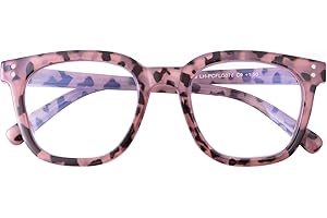 SKYWAY Occhiali Luce Blu da Donna, Occhiali Oversize alla moda con Filtro Luce Blu Donne, Occhiali da Computer e da Gioco con Cerniera a Molla, Protezione UV & Anti-affaticamento degli Occhi