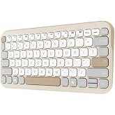 ASUS Marshmallow Mini Bluetooth Klavye, &Ccedil;oklu Cihaz Uyumlu, Sessiz Tuşlar, Q-T&uuml;rk&ccedil;e, Bej