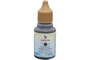 Artidee CREARTEC - Universal-Farbkonzentrat - Farbton: Braun - zum Mischen mit unterschiedlichster Materialien wie Lacke, Leime, Gießmassen und Farbe - 25 ml - Made in Germany