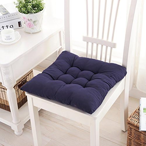 Office seat cushioning Chair dining table and chair chair cushioning Thick seat cushion Cushion for computer chair Student stool seat mat-E 40x40cm(16x16inch)