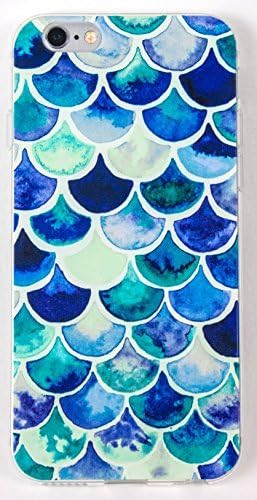 YogaCase IPhone 6/6s Case, InTrends Back Protective Cover Blue Scales