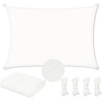 Telo Ombreggiante WOLTU 4x6m Grigio Scuro | Poliestere 200g/m², Impermeabile Con Anelli - Foto 2