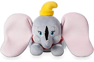Disney Store Peluche di Dumbo piccolo, 31 cm/12", peluche in posizione volante, con dettagli ricamati e orecchie 3D, per tutte le età