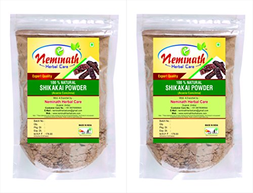 Neminath Herbal Care 100% Natural Shikakai Pods (Acacia Concinna) Powder For Gorgeous Hairs Naturally (Pack Of 2) (200 Grams) RS.189 (47.00% Off) - Amazon