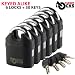 Produktbild Target TL031 Keyed Alike Set of Alarmed Padlocks - 6 High Security Alarm Padlocks + 30 Keys / One Key Fits All by Target Locks