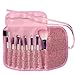 niceeshop(TM) 8pcs Professional Cosmetic Makeup Brush Set With Pink Letter Print Bag