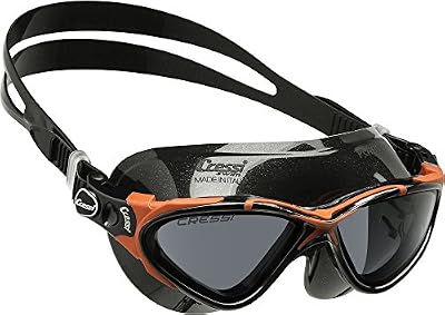 Cressi Planet - PREMIUM Lunette de Natation Noir/Rouge