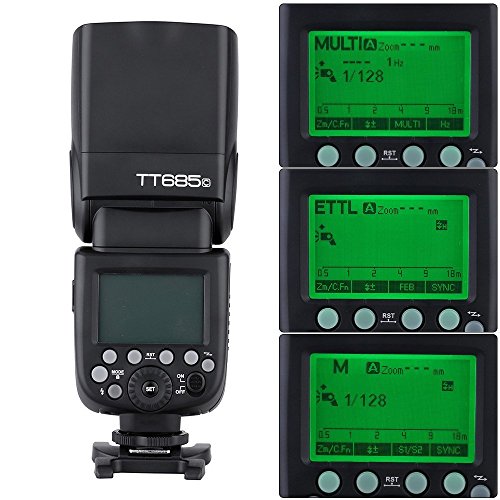Fomito Godox Tt685  C E-TTL II sans fil 2 4  GHz Master externe Flash automatique Speedlite et X1-c D  clencheur de transmetteur HSS pour Canon EOS 750d 760d 1200d 100d 6d 70d 7d 5DIII 5DS 1DX  appareils photo  580EXII 600EX-RT Clignote